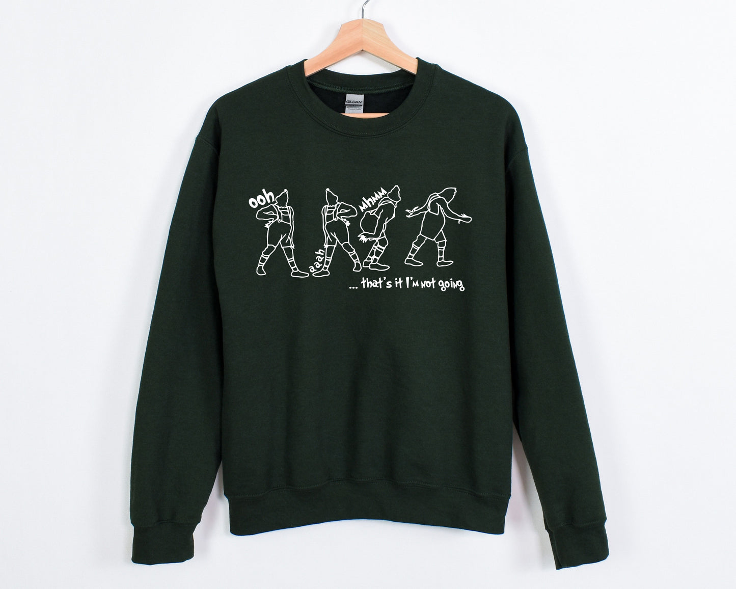 Christmas - Grinch Sweatshirt - Forest Green