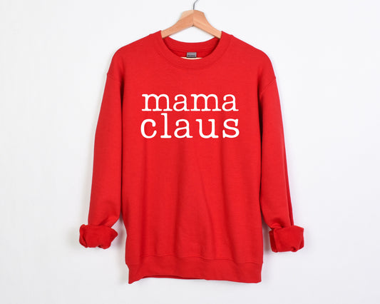 Christmas - Mama Claus Sweatshirt - Red