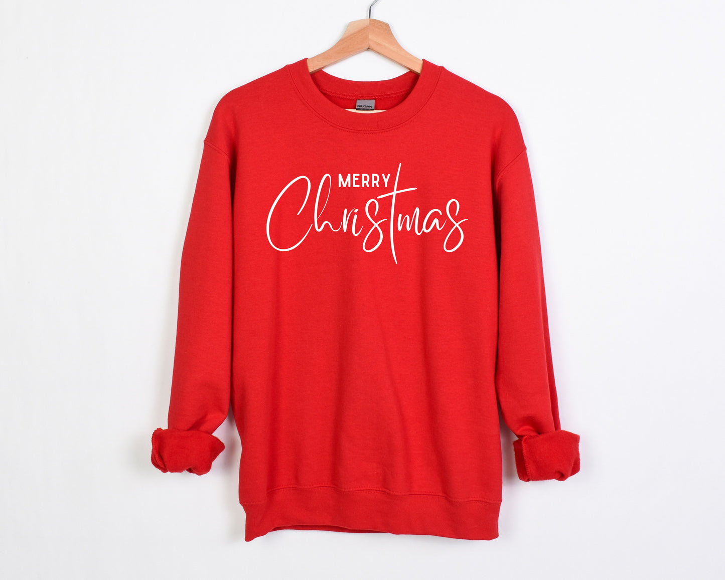 Christmas - Merry Christmas Sweatshirt - Red