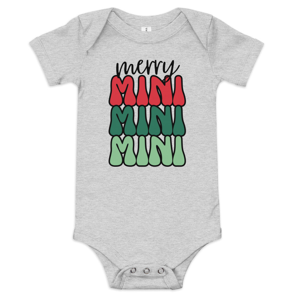 Christmas - Merry Mini Tee - Athletic Heather