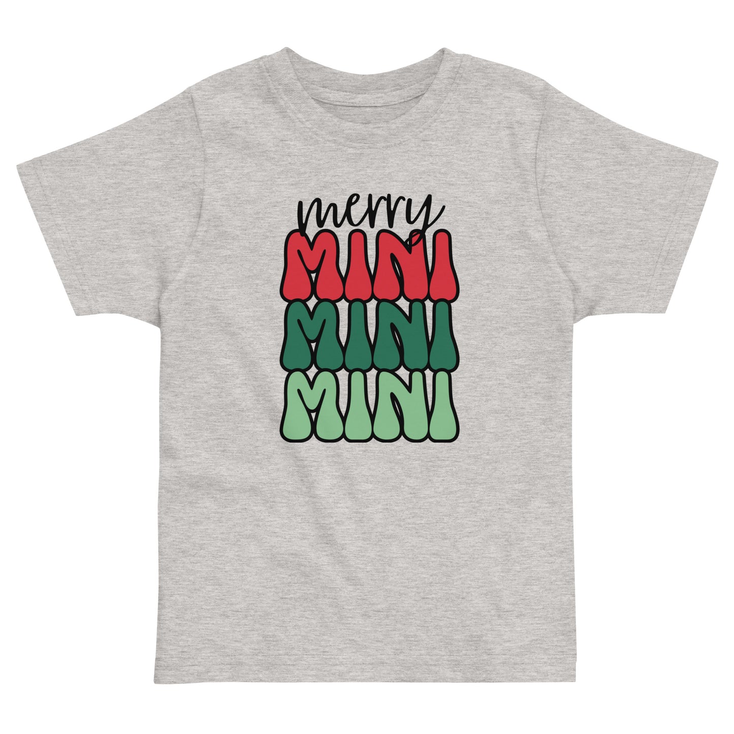 Christmas - Merry Mini Tee - Athletic Heather