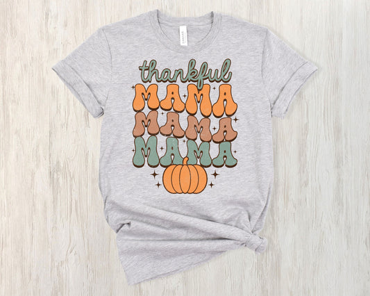 Thankful Mama Tee - Athletic Heather