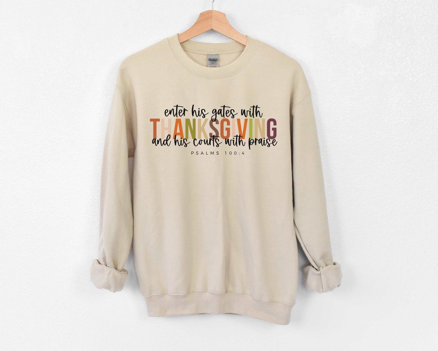 Thanksgiving Sweatshirt - Sand