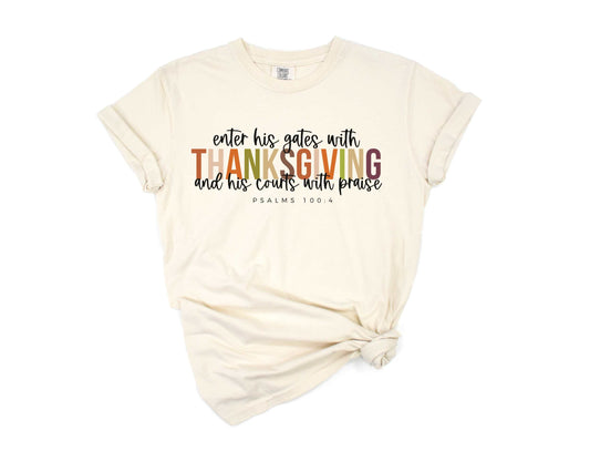 Thanksgiving Tee - Ivory