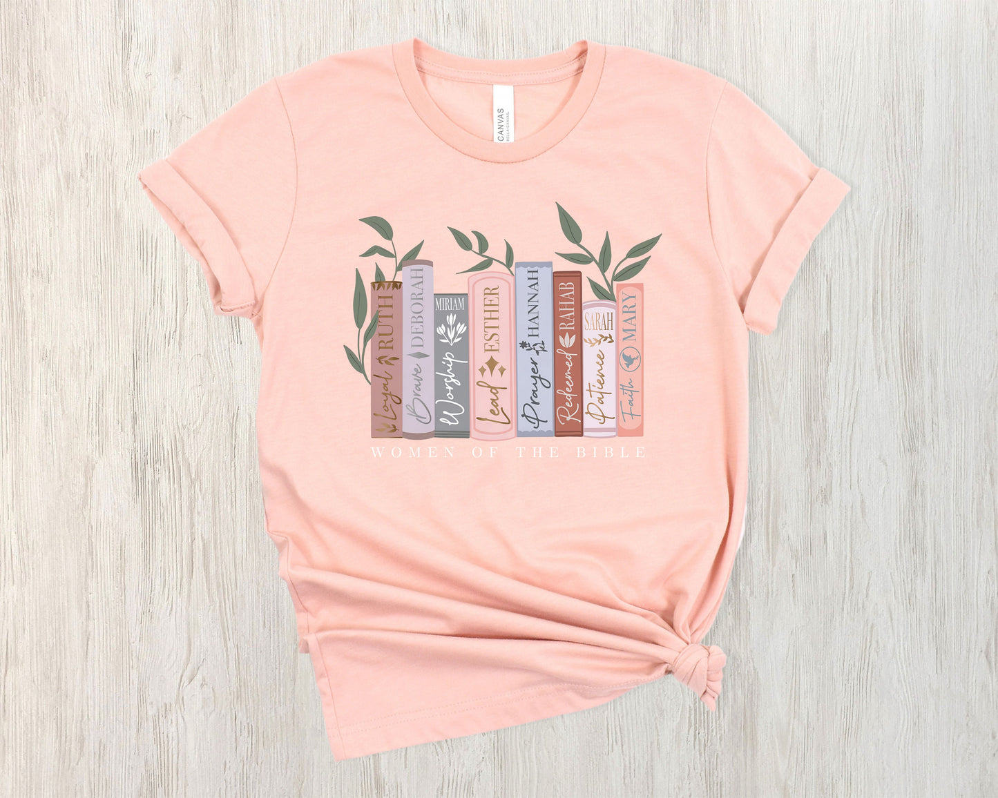 Women of the Bible Tee - Heather Peach