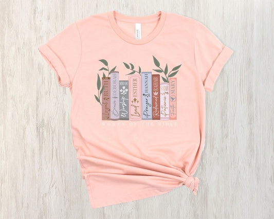 Women of the Bible Tee - Heather Peach