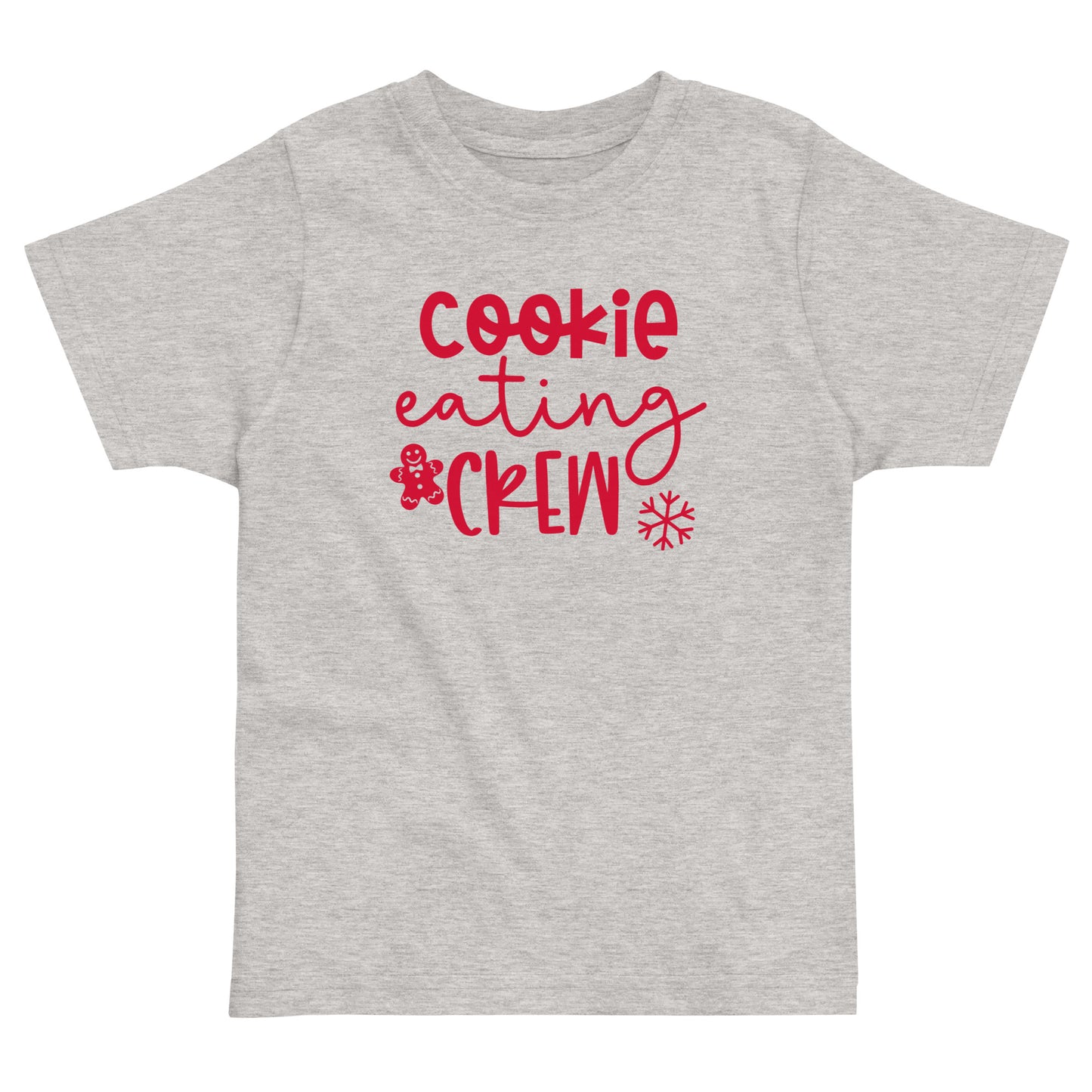 Christmas - Cookie Eating Crew Kids Tee - Athletic Heather