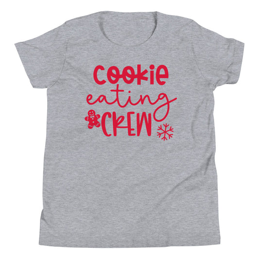 Christmas - Cookie Eating Crew Kids Tee - Athletic Heather